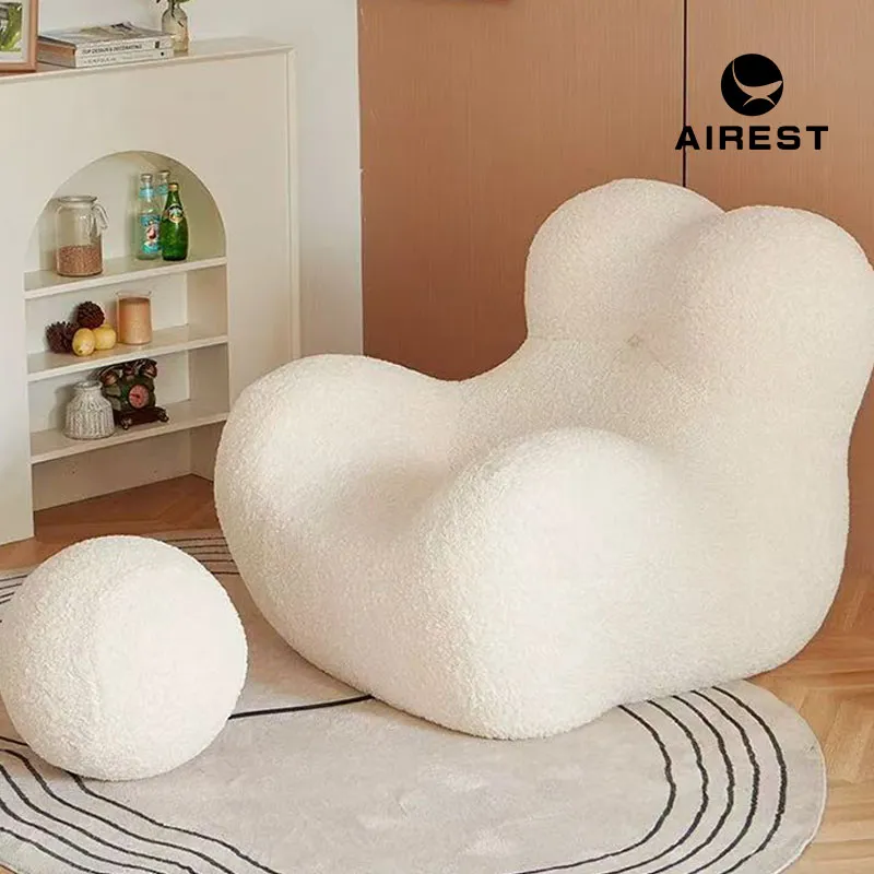 Cream Style Sofa in a Box Single Couch