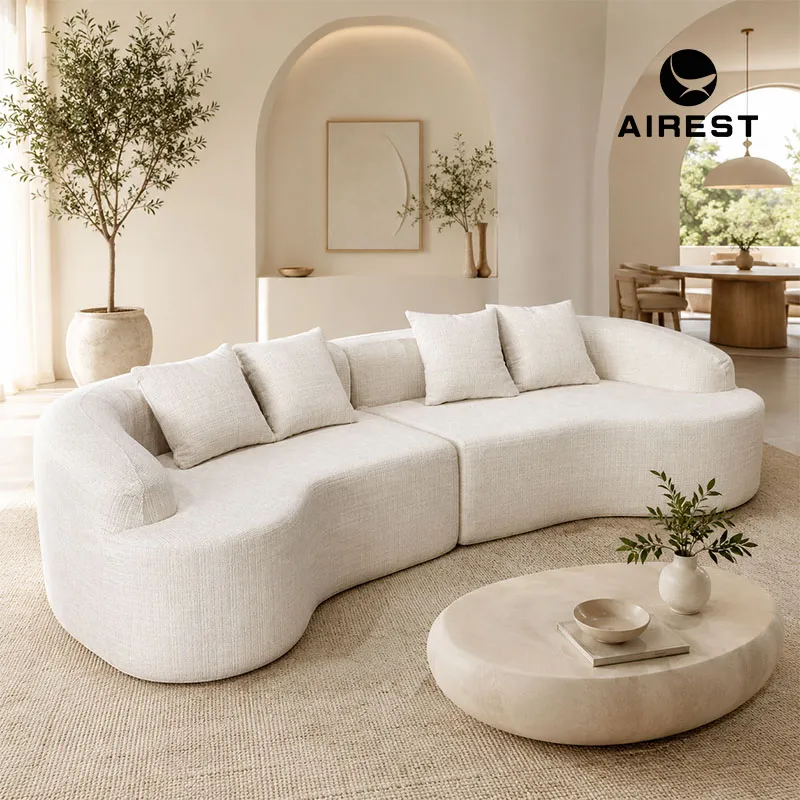 Curved Cloud Sofa 2 Seater Vacuum Compressed in a Box